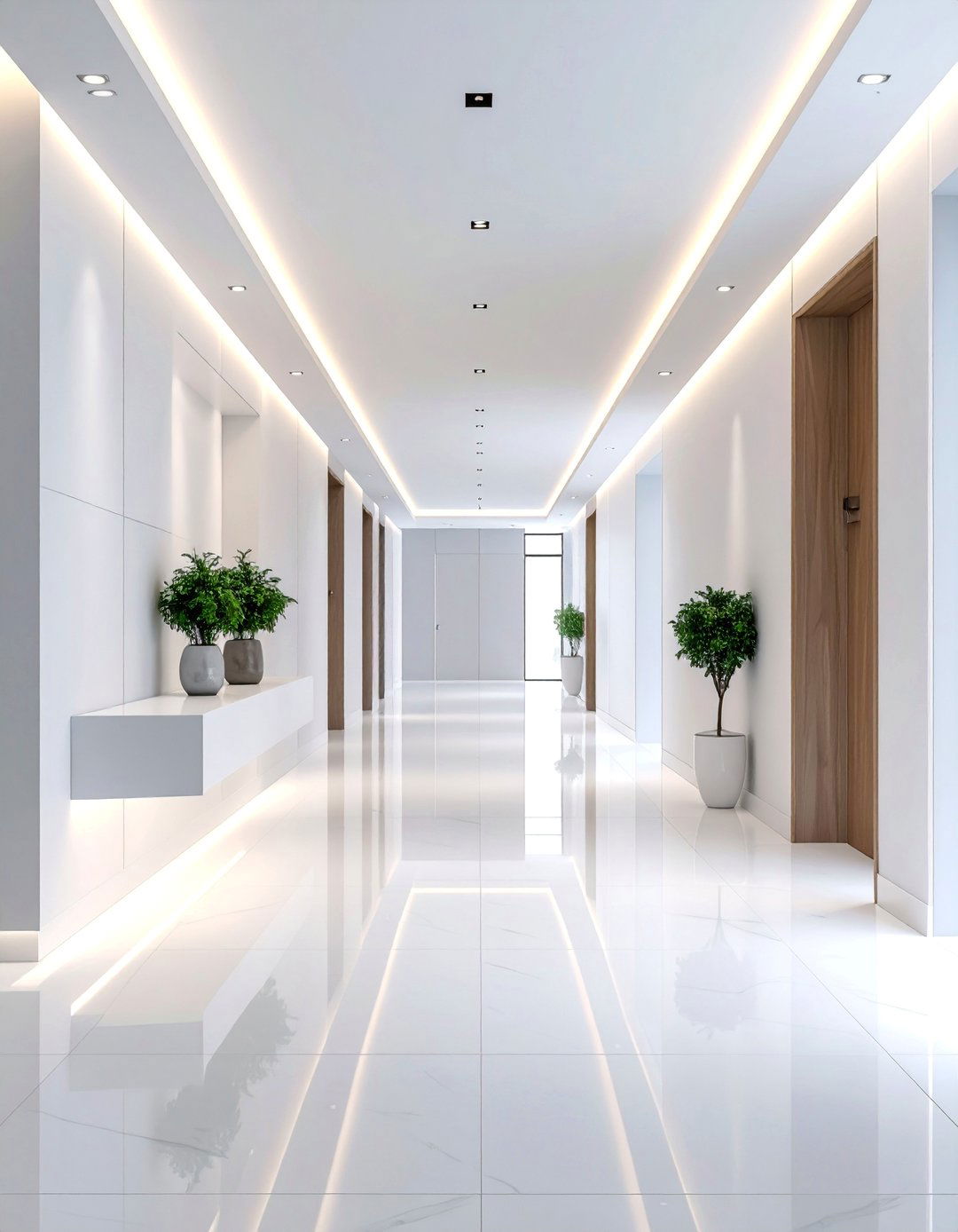 Modern Minimalist Hallway with Clean Lines - 25 Hallway Ideas