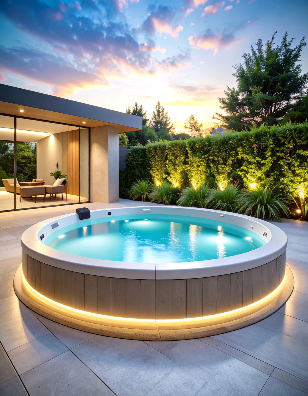 Modern Minimalist Hot Tub Design - 25 Hot Tub Decor Ideas