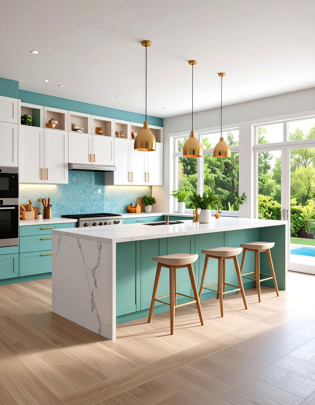 Modern Minimalist Kitchen with Honed Black Slate - 25 Kitchens With Slate Floors