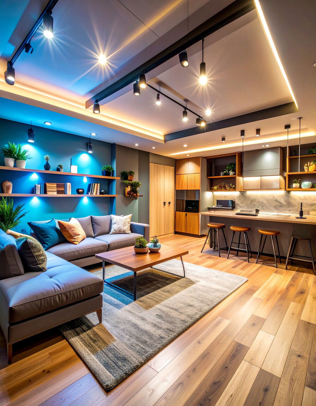 Modern Minimalist Man Cave with Smart Technology - 25 Man Cave Ideas