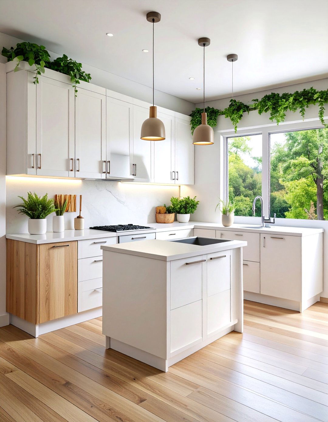Modern Minimalist Mobile Home Kitchen with Clean Lines - 25 Mobile Home Kitchen Ideas