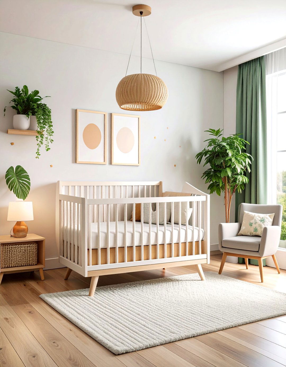 Modern Minimalist Neutral Haven with Clean Geometric Lines - 25 Neutral Nursery Ideas