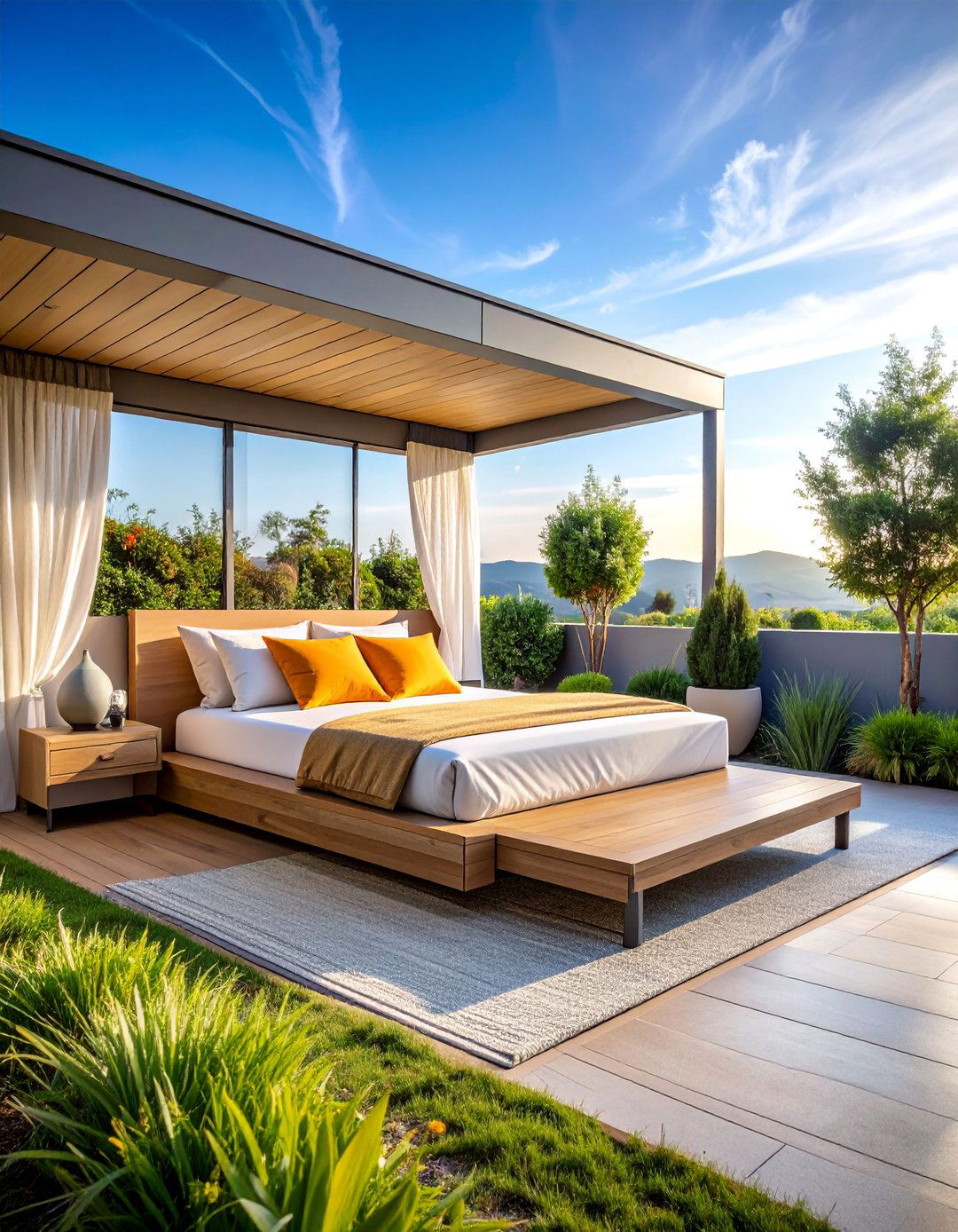 Modern Minimalist Outdoor Bedroom - 25 Outdoor Bedroom Ideas