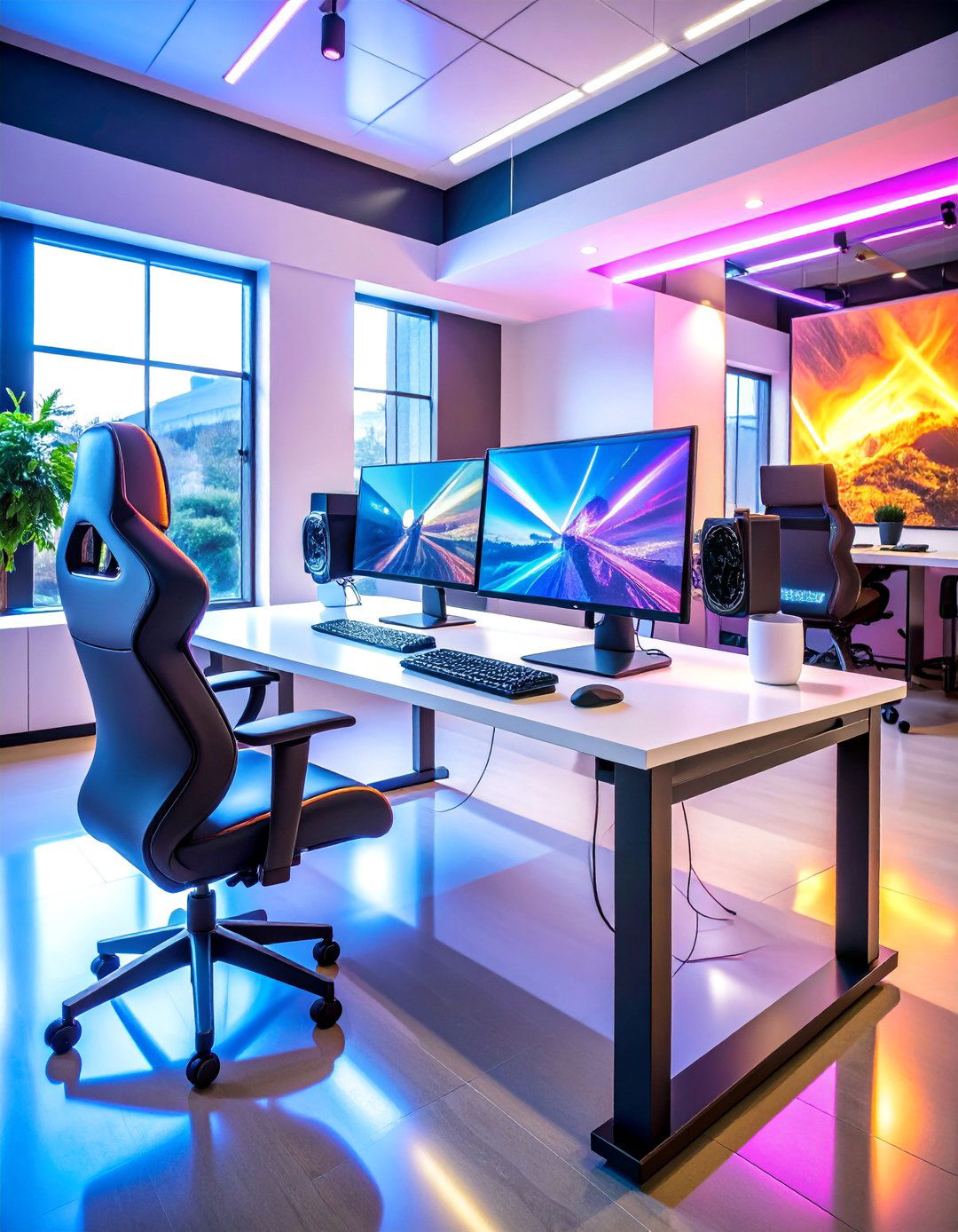 Modern Minimalist PC Gaming Setup - 25 Game Room Ideas
