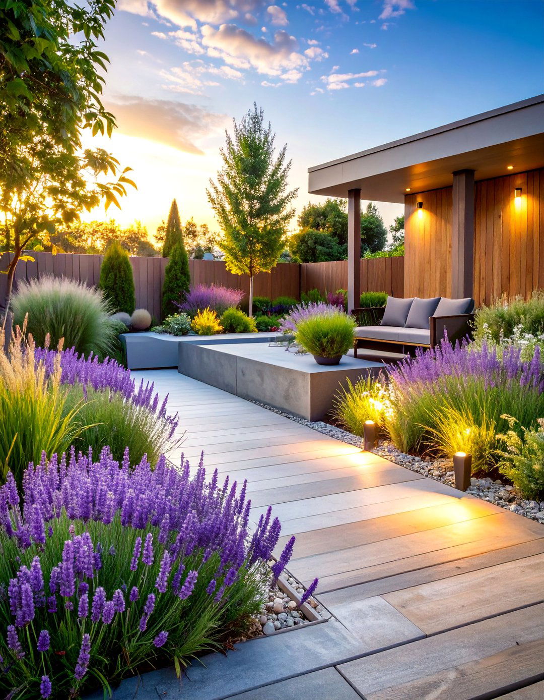 Modern Minimalist Perennial Design - 25 Perennial Flower Bed Ideas