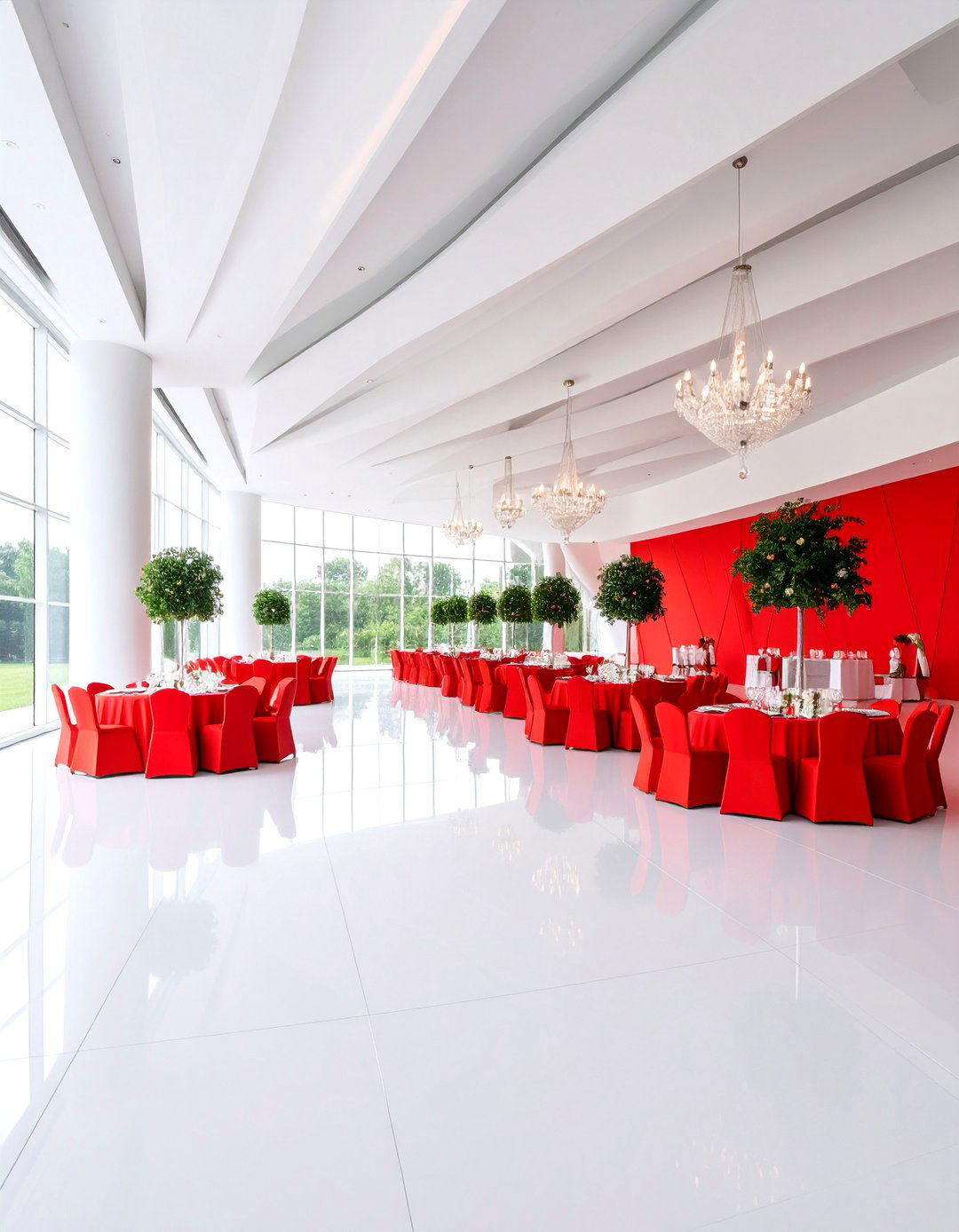 Modern Minimalist Red Wedding - 25 Red Wedding Theme Ideas