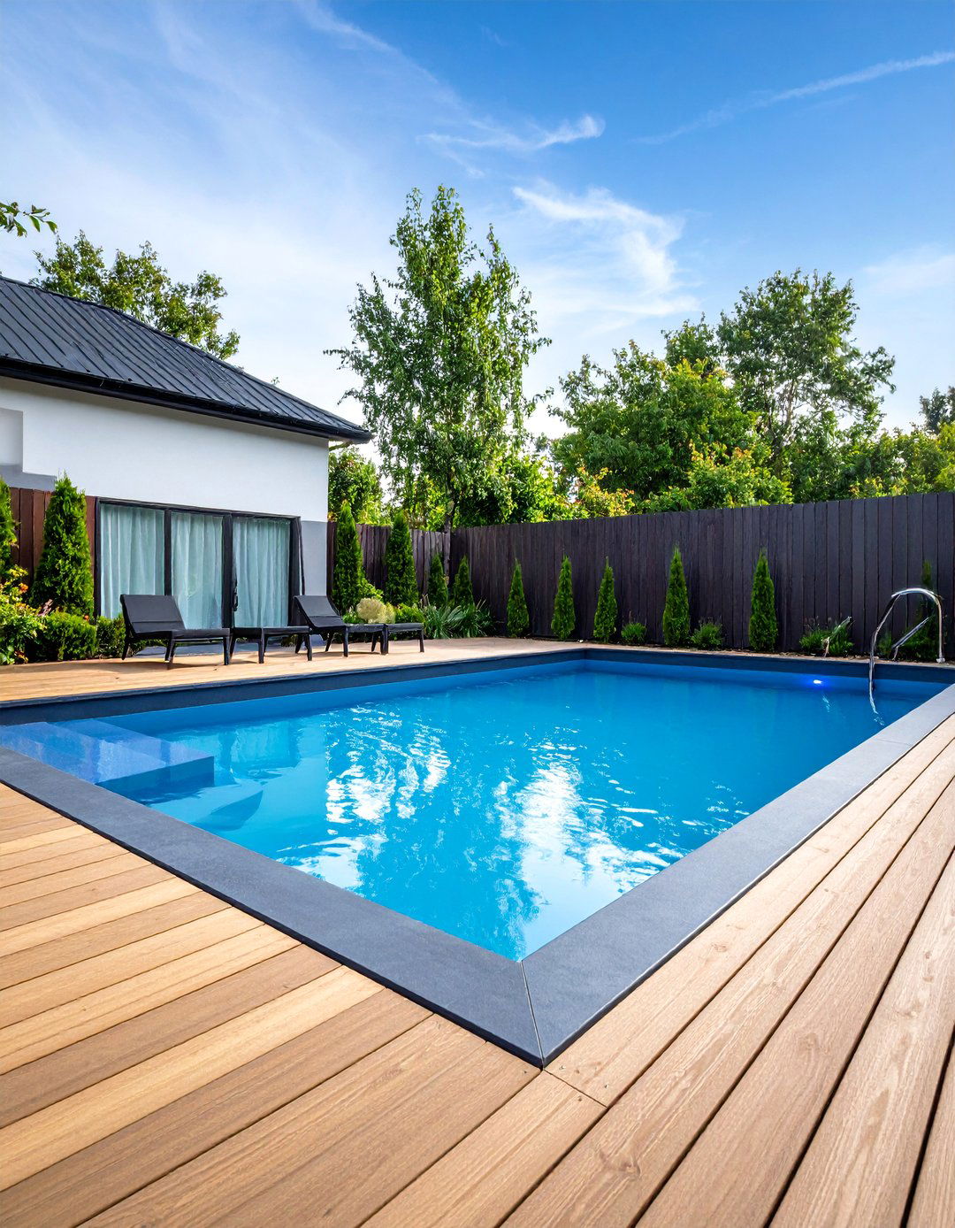 Modern Minimalist Semi Inground Pool - 25 Semi Inground Pool Ideas