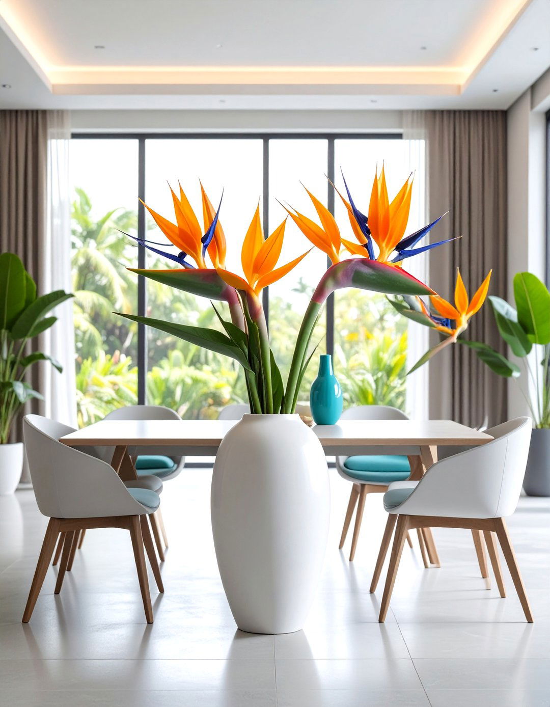Modern Minimalist Single Stem Arrangements - 25 Rehearsal Dinner Centerpiece Ideas