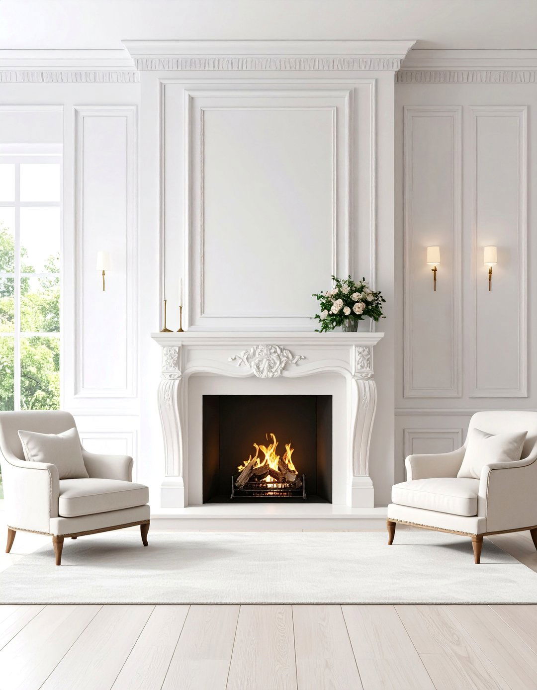 Modern Minimalist Stucco Fireplace - 25 Stucco Fireplace Ideas