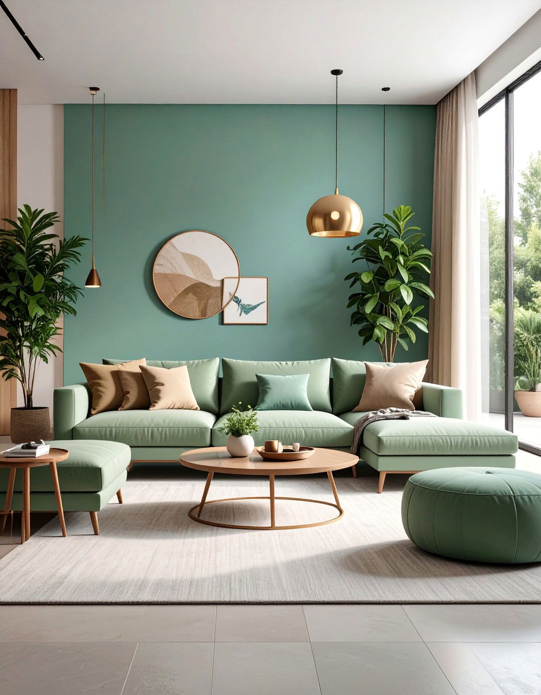 Modern Minimalist Taupe Living Room with Clean Lines - 25 Taupe Living Room Ideas