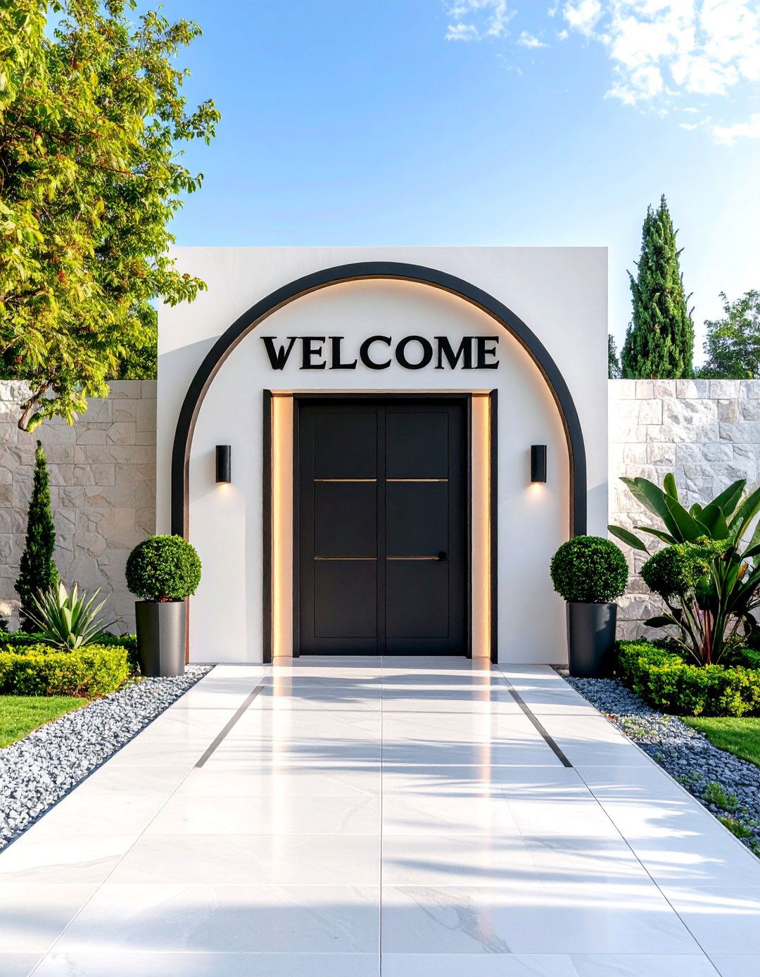 Modern Minimalist Typography Welcome Sign - 25 Wedding Welcome Sign Ideas