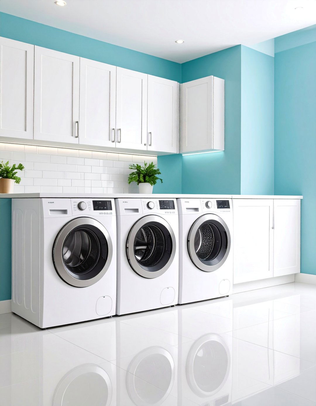 Modern Minimalist White Stackable Tower - 25 Stackable Laundry Room Ideas