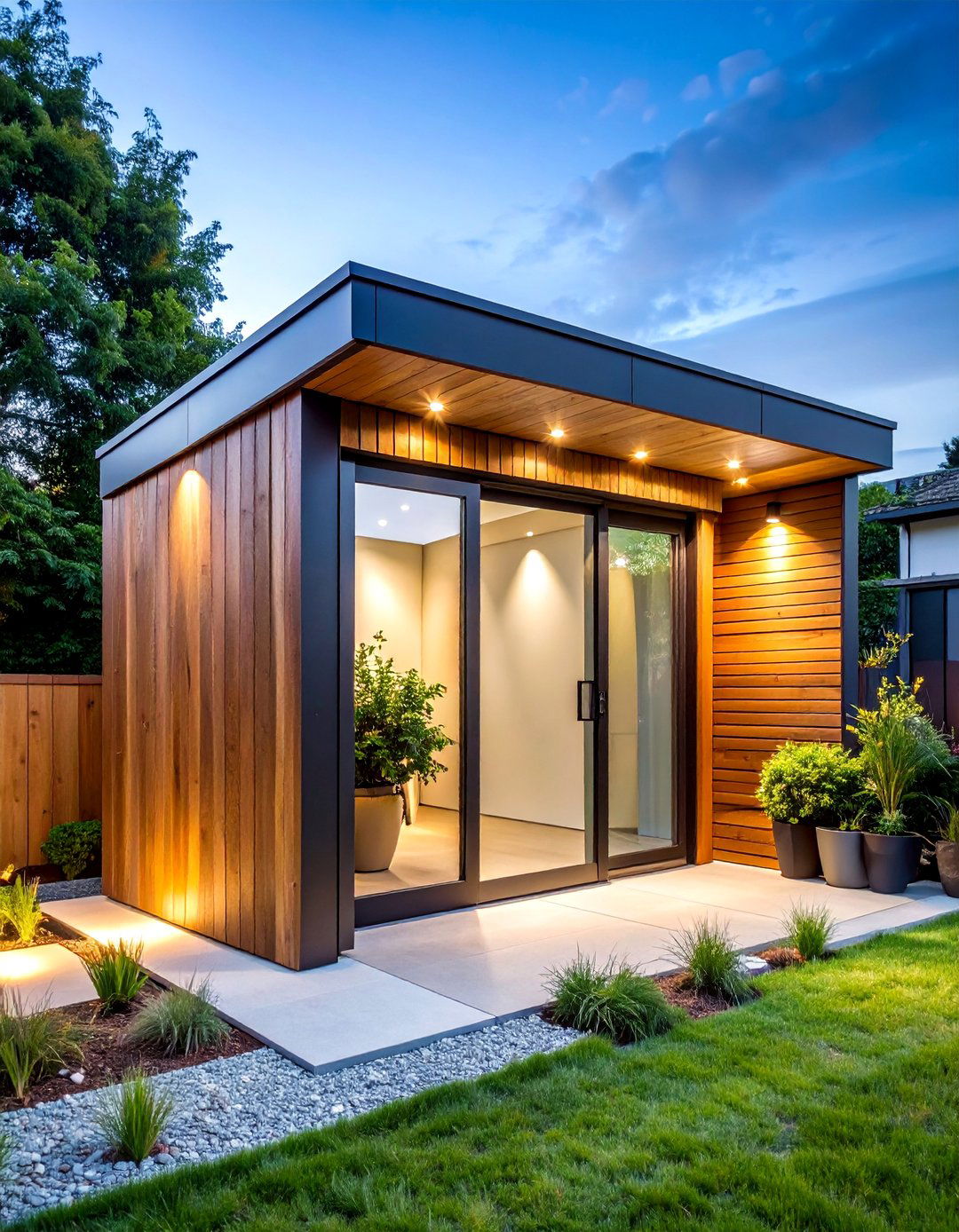Modern Minimalist Wood Shed - 25 wood shed ideas