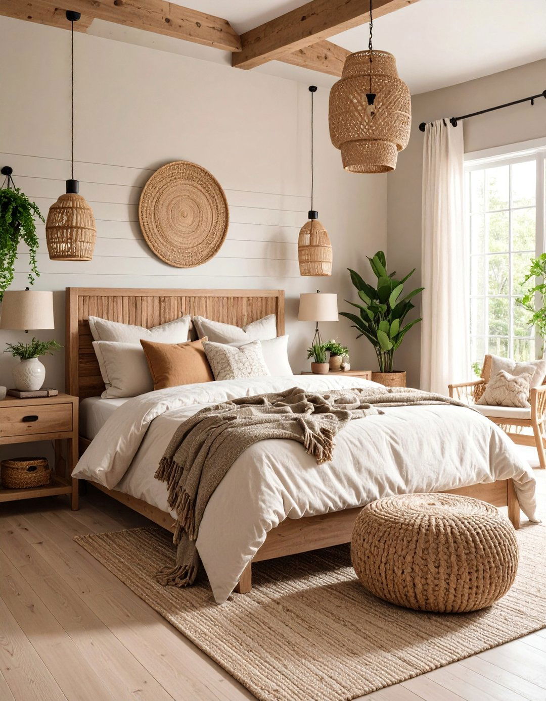 Modern Neutral Country Bedroom - 25 Country Bedroom Ideas