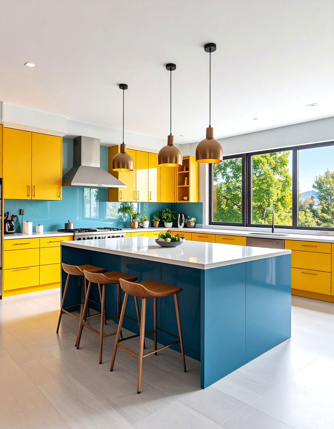 Modern Open Concept Kitchen with Two Islands - 25 Kitchen Layout Ideas