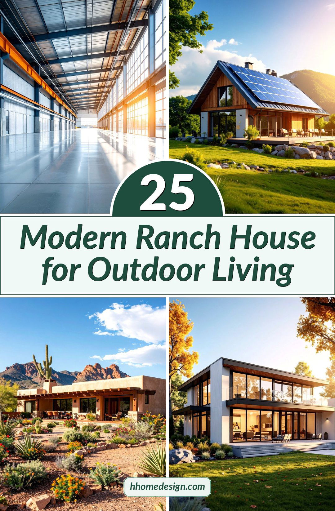 25 Modern Ranch House for Outdoor Living