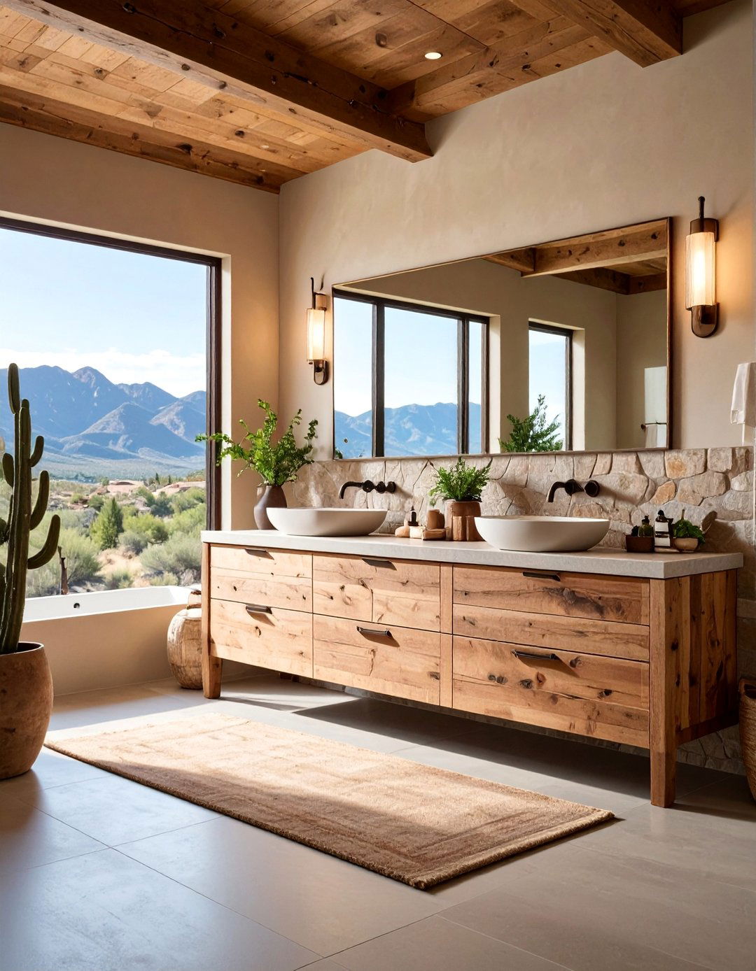 Modern Ranch Minimalist Design - 25 Western Bathroom Ideas