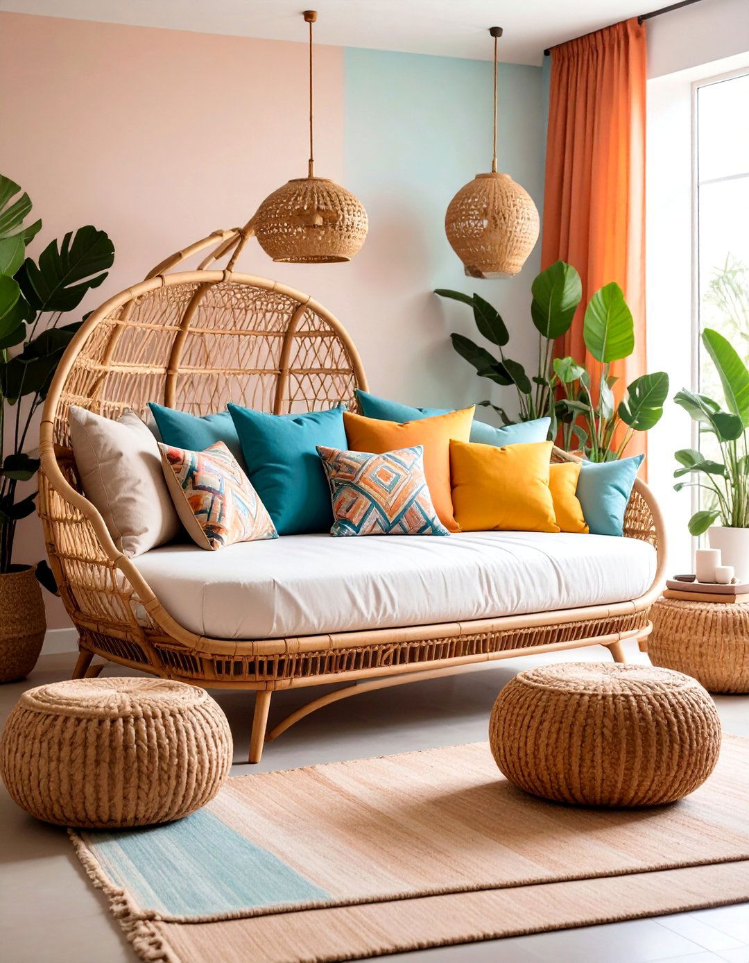 Modern Rattan Daybed for Multi Functional Spaces - 25 rattan bedroom furniture ideas