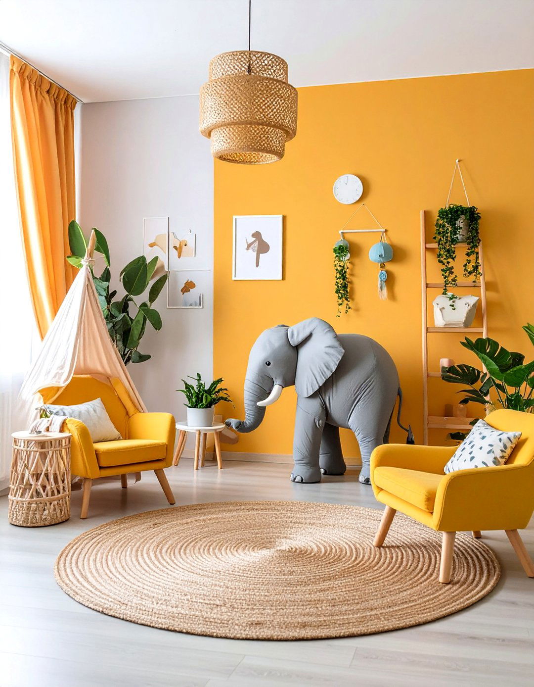 Modern Safari Elephant Adventure Room - 25 Elephant Nursery Ideas