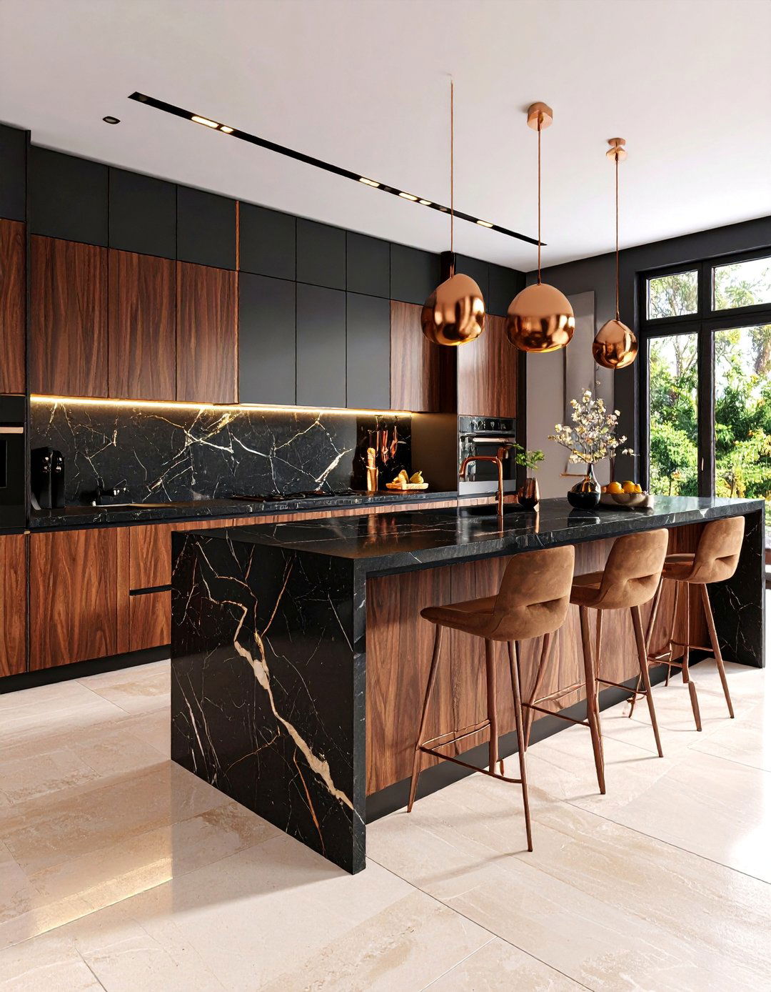 Modern Sicilian Kitchen with Volcanic Stone - 25 Mediterranean Kitchen Ideas