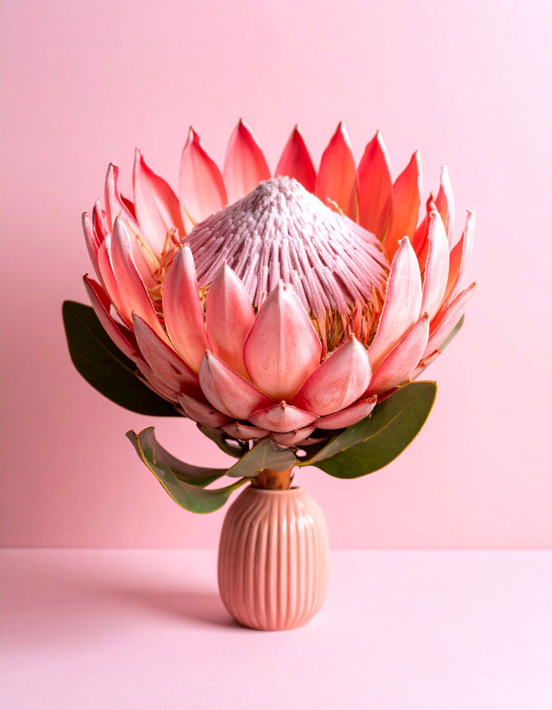Modern Single Stem King Protea Sculpture Bouquet - 25 Wedding Bouquet Ideas
