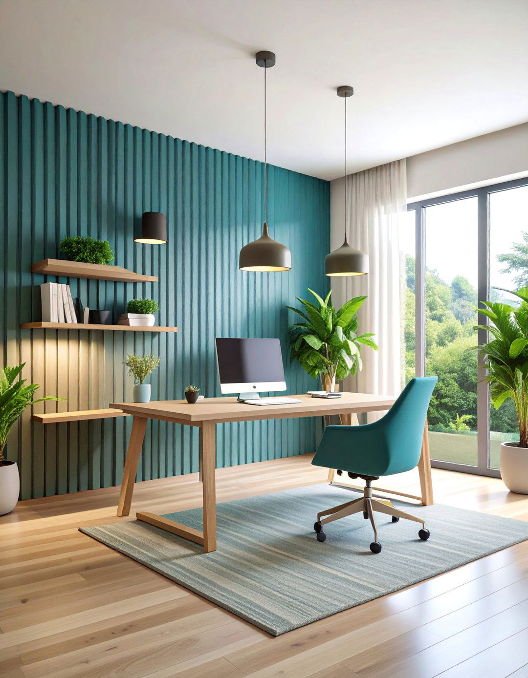 Modern Slat Wall System - 25 Wall Trim Ideas