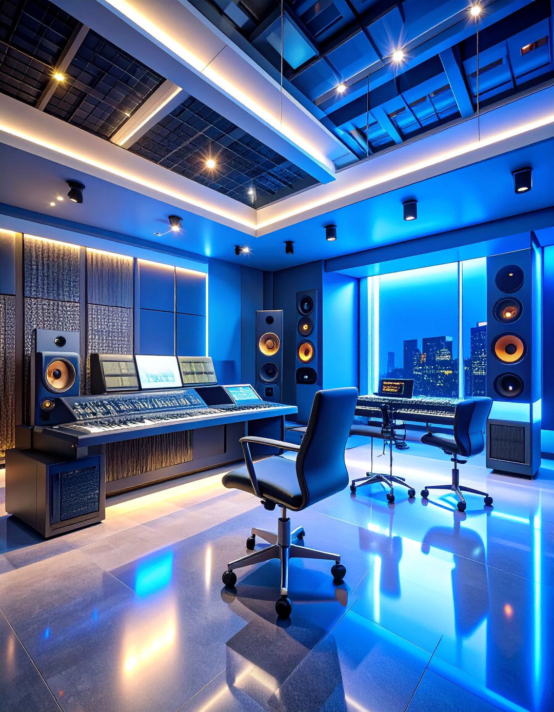 Modern Smart Music Room with Technology Integration - 25 Music Room Ideas