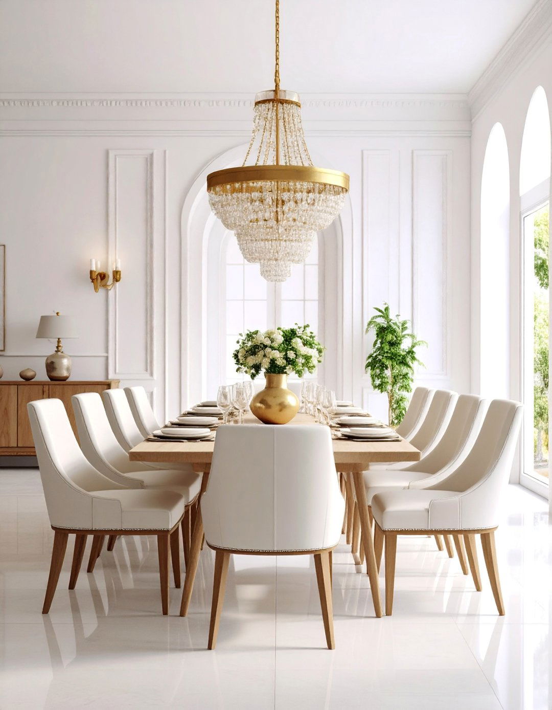 Modern Spanish Dining Room with Clean Lines and Neutral Palette - 25 spanish style dining room ideas