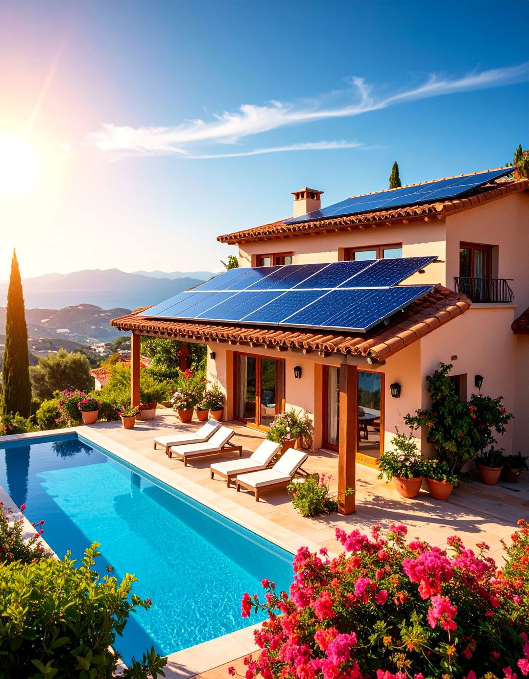 Modern Spanish Mediterranean Smart Home Integration - 25 Spanish Mediterranean House Ideas