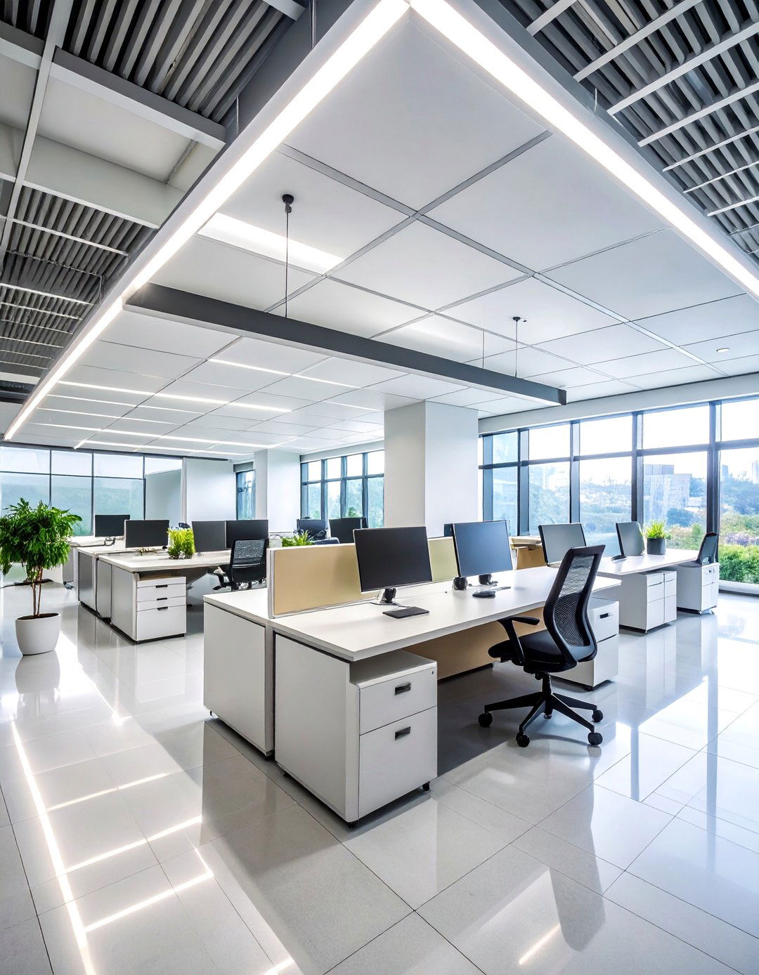 Modern Suspended Panel Ceiling - 25 Accent Ceiling Ideas