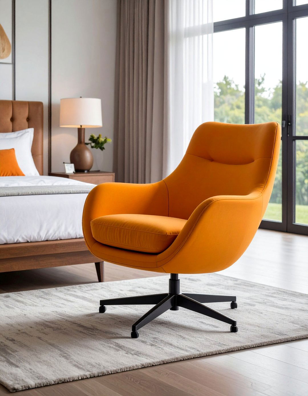 Modern Swivel Accent Chair - 25 Bedroom Chair Ideas
