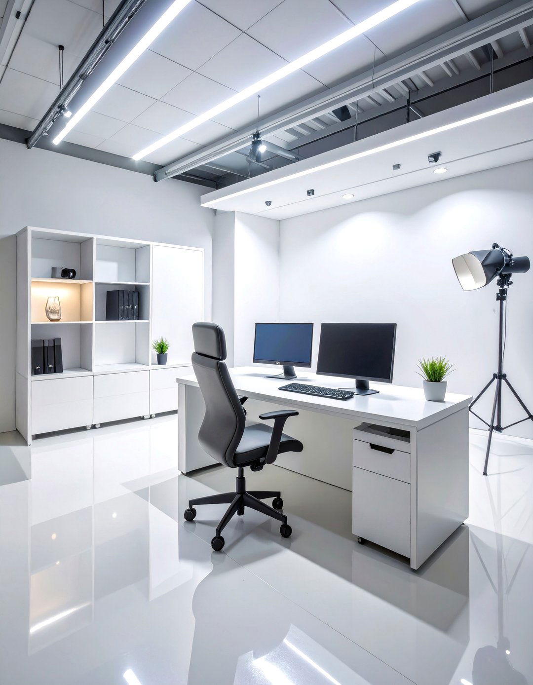 Modern Tech Unboxing Studio - 25 Content Creator Room Ideas