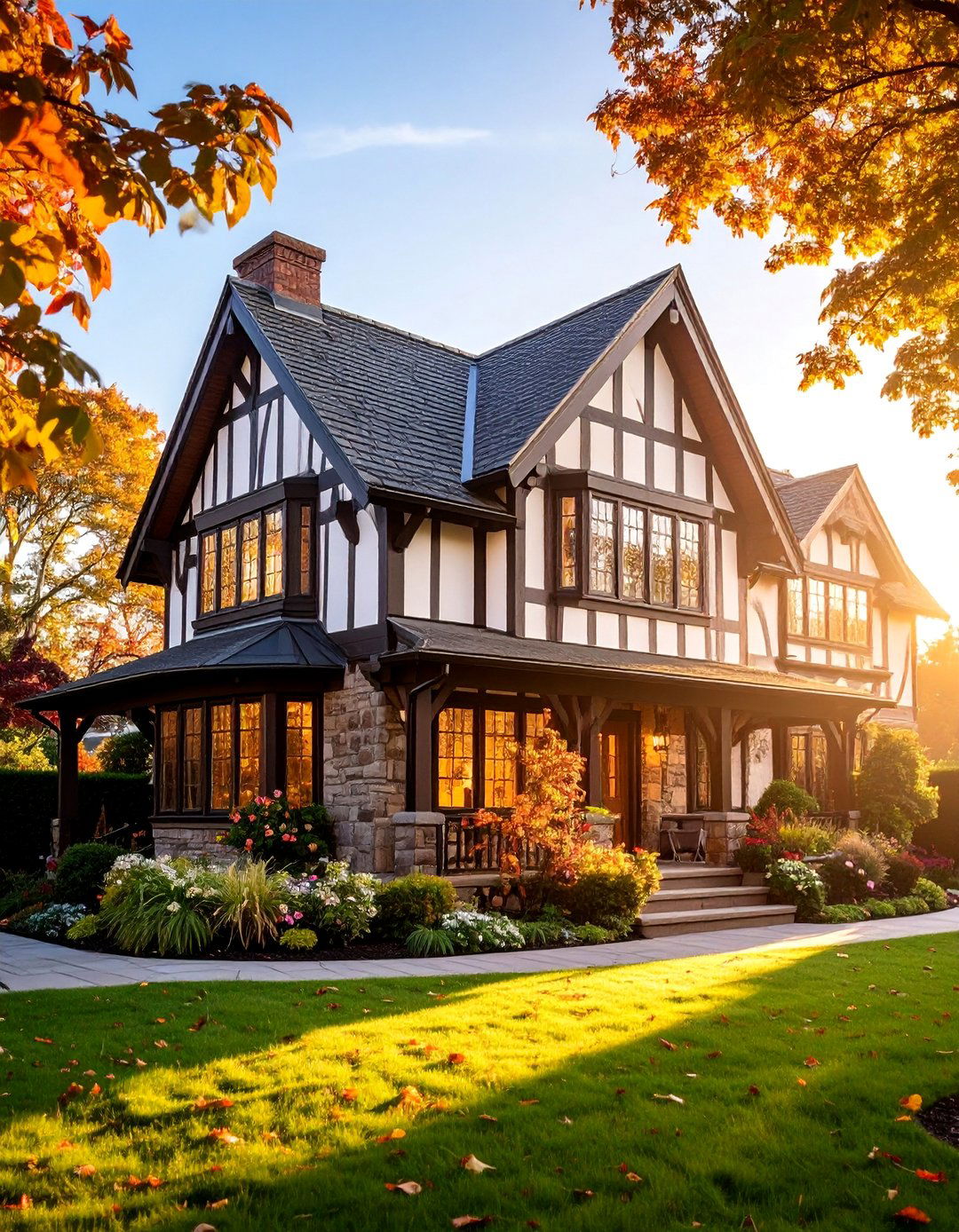 Modern Tudor Exterior with Energy Efficient Window Systems - 25 Modern Tudor Exterior Inspiration