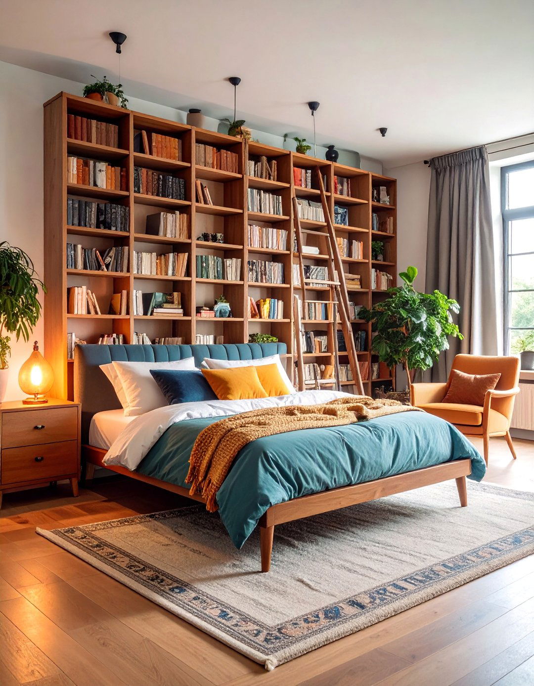 Modern Vintage Library Bedroom - 25 Hipster Bedroom Ideas