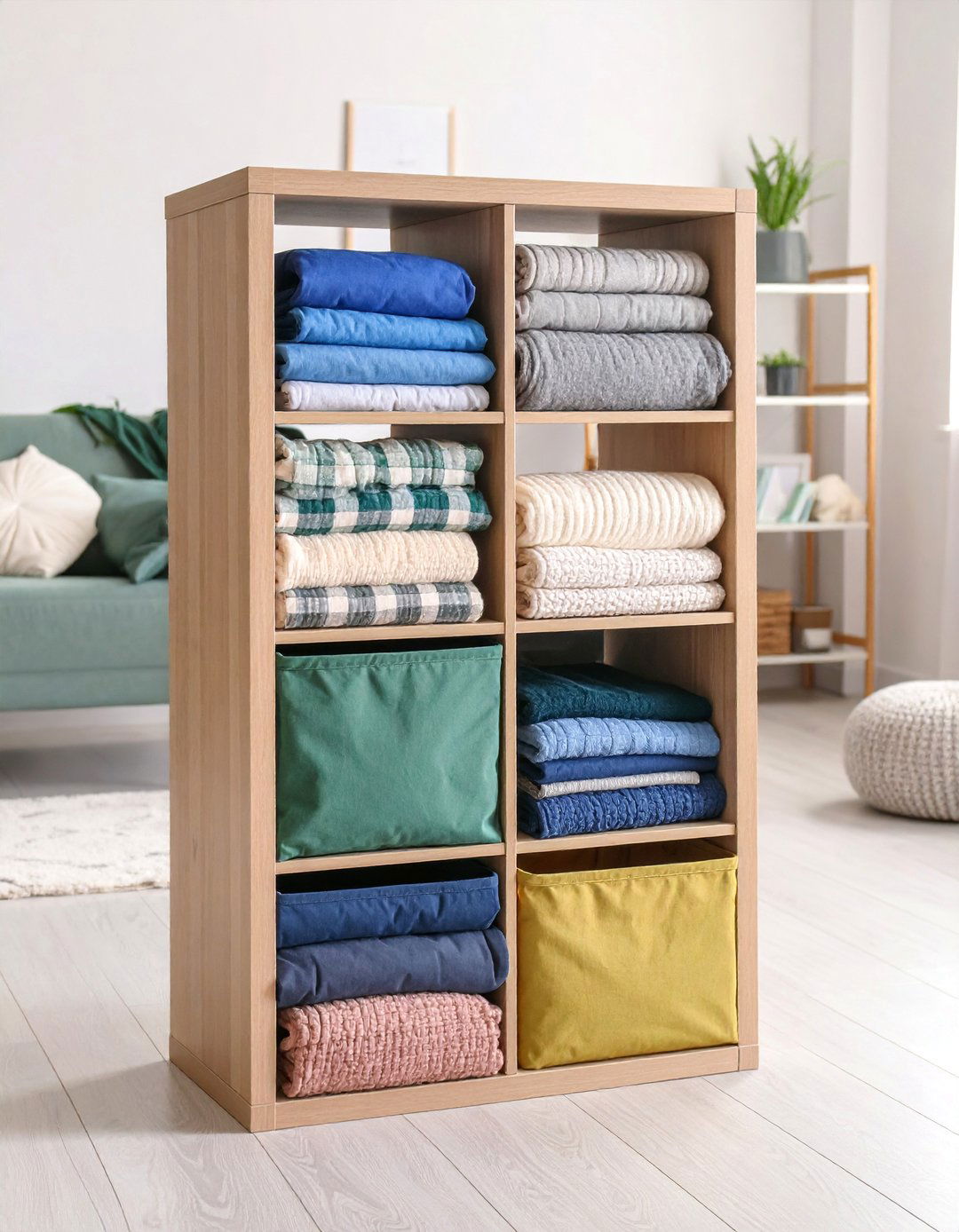 Modular Cube Storage System - 25 Blanket Storage Ideas