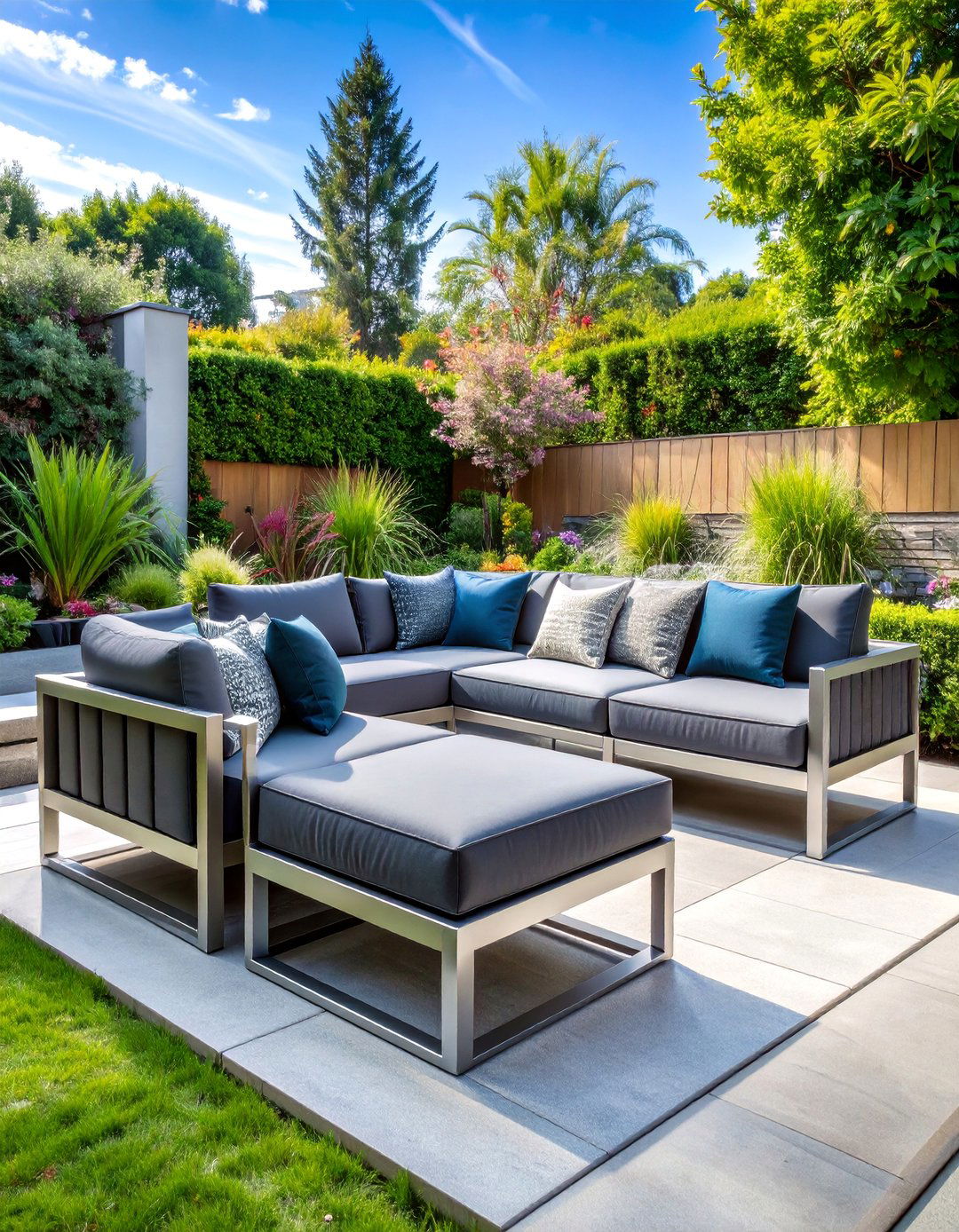 Modular Garden Seating with Aluminum Frames - 25 Garden Seating Ideas