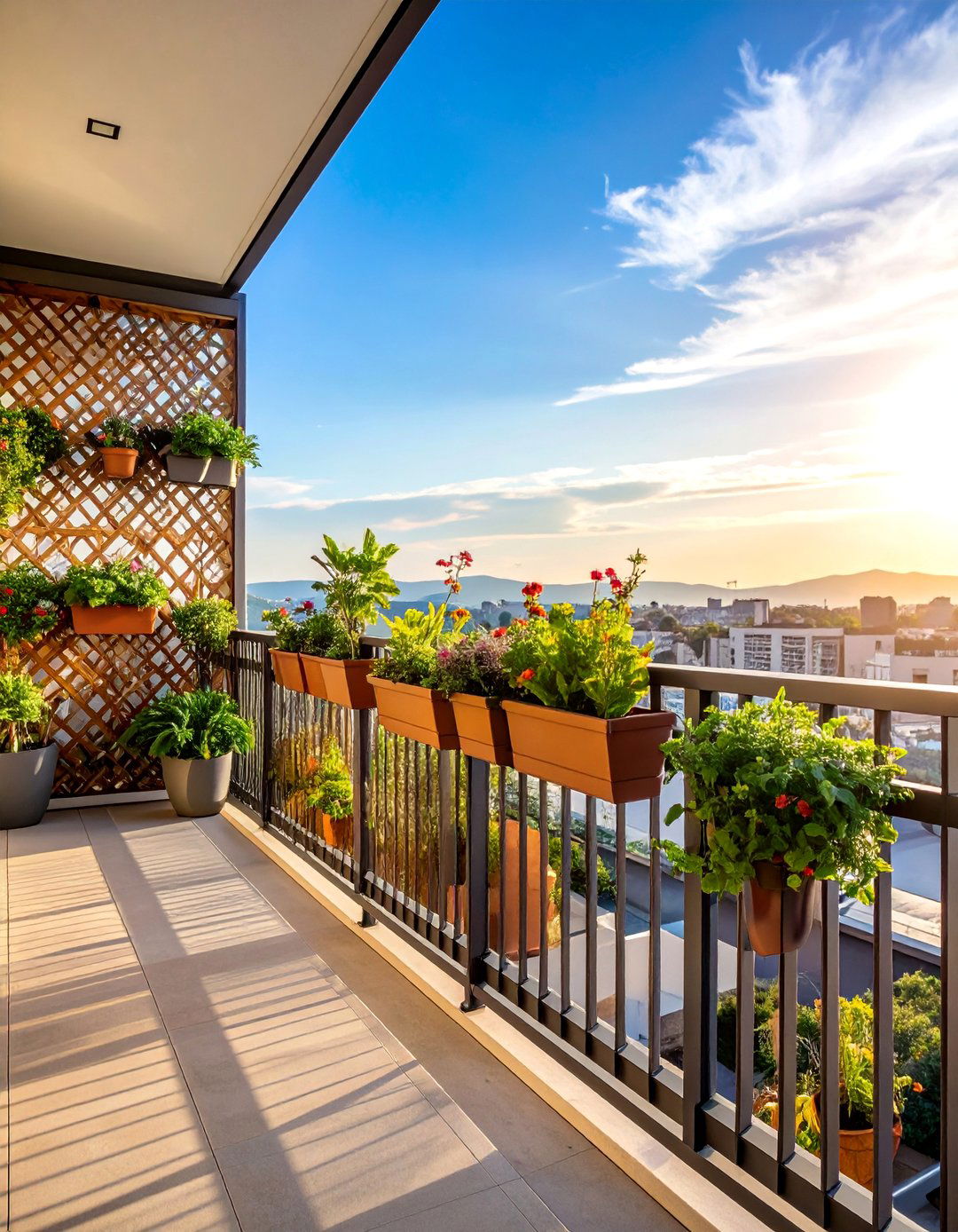 Modular Panel Trellis System for Custom Configurations - 25 Balcony Trellis Ideas