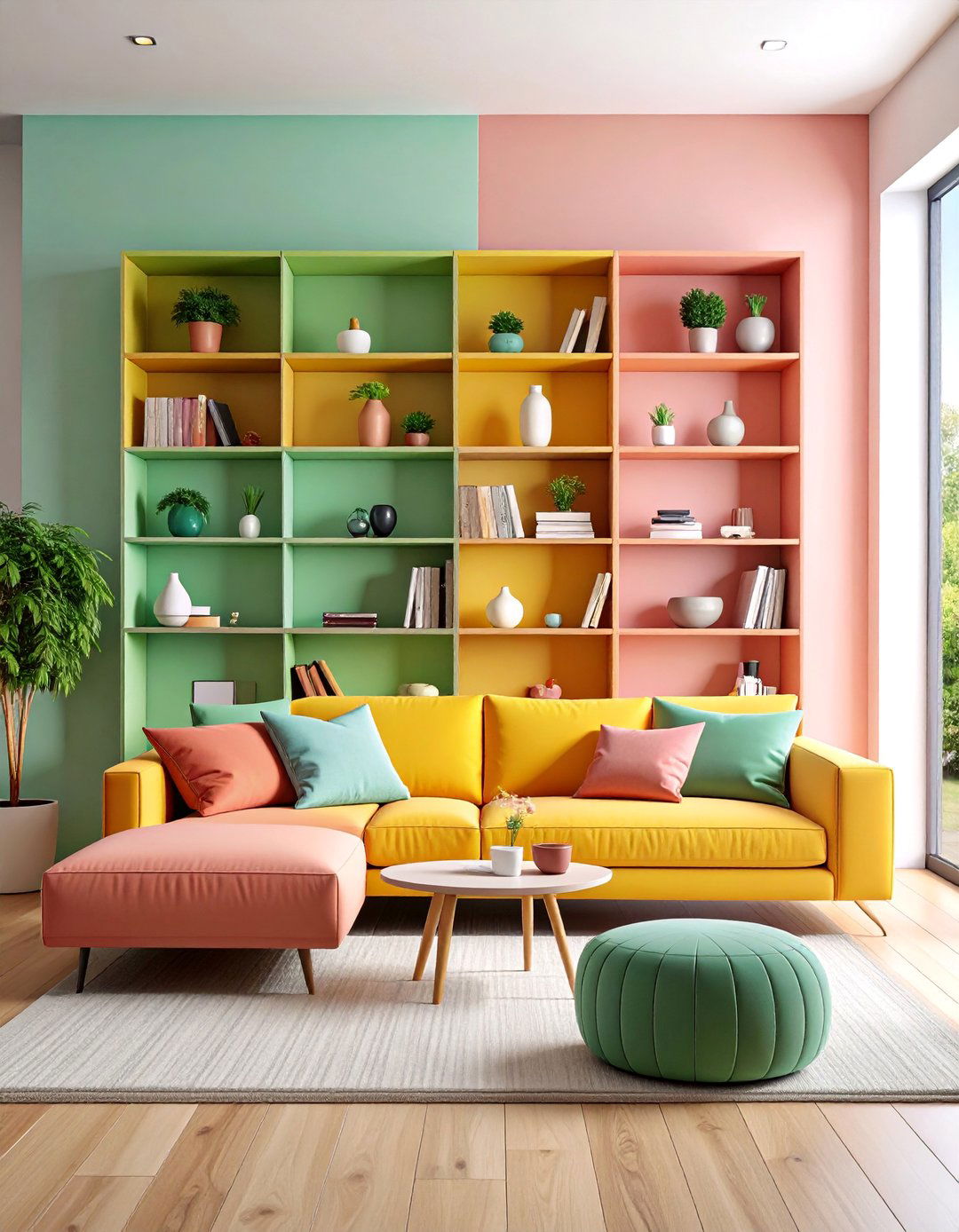 Modular Shelving Room Dividers - 25 Living Room Storage Ideas