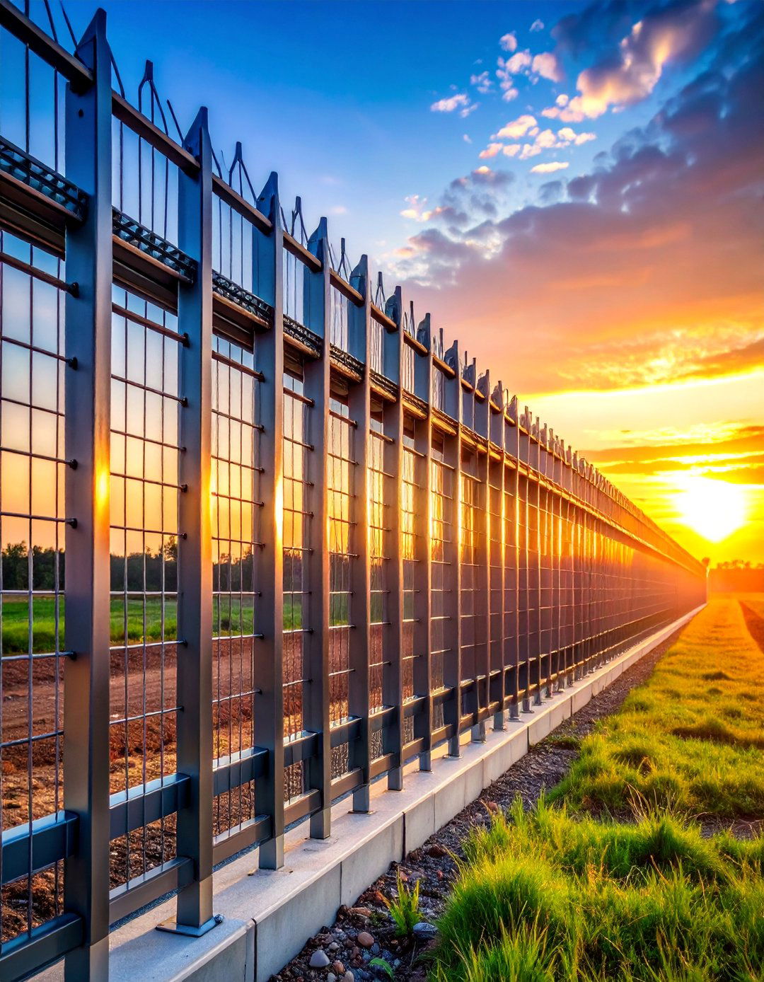Modular Steel Panel Construction Fence - 25 Temporary Fence Ideas