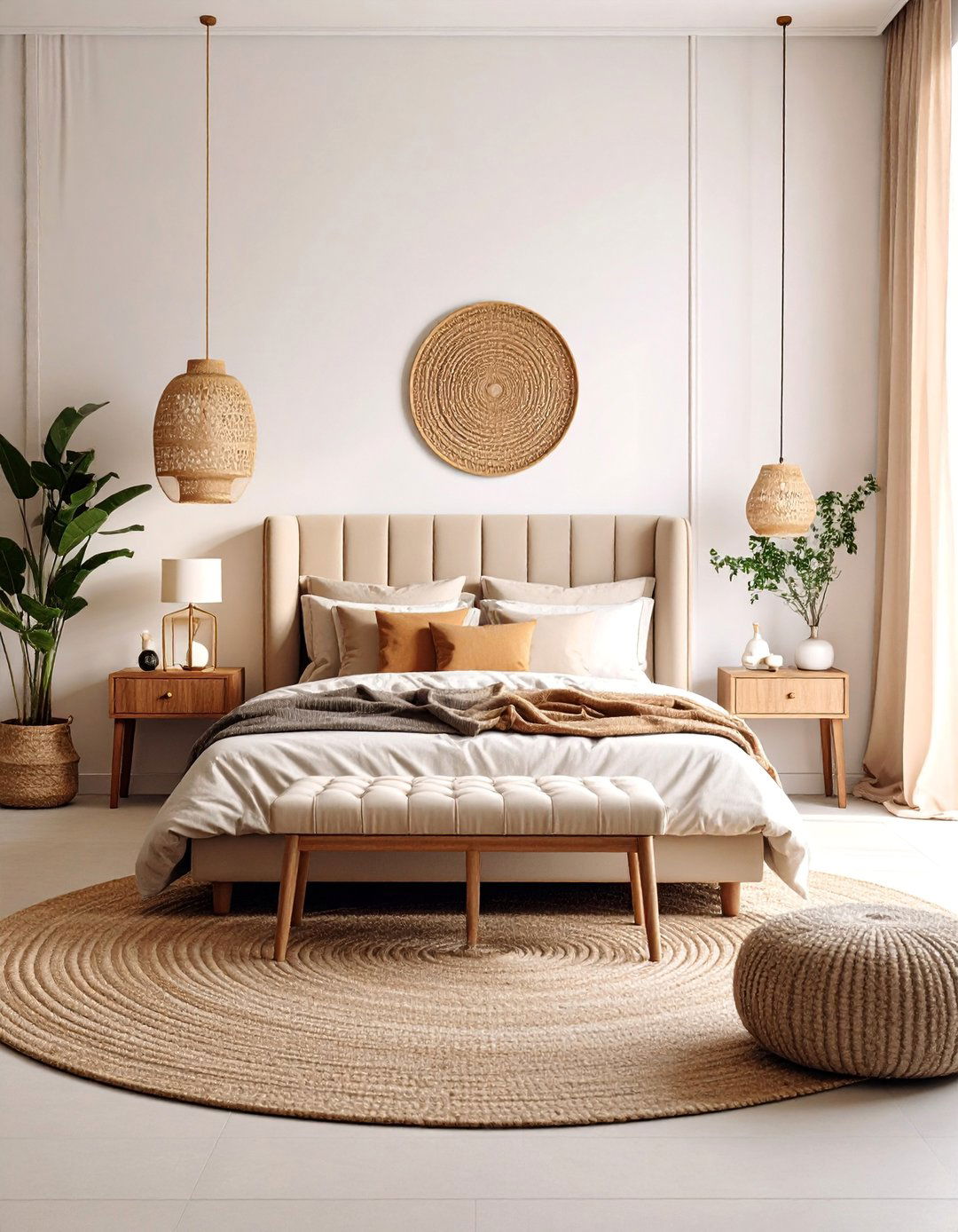 Monochromatic Beige Bedroom with Tonal Variation - 25 Neutral Bedroom Ideas