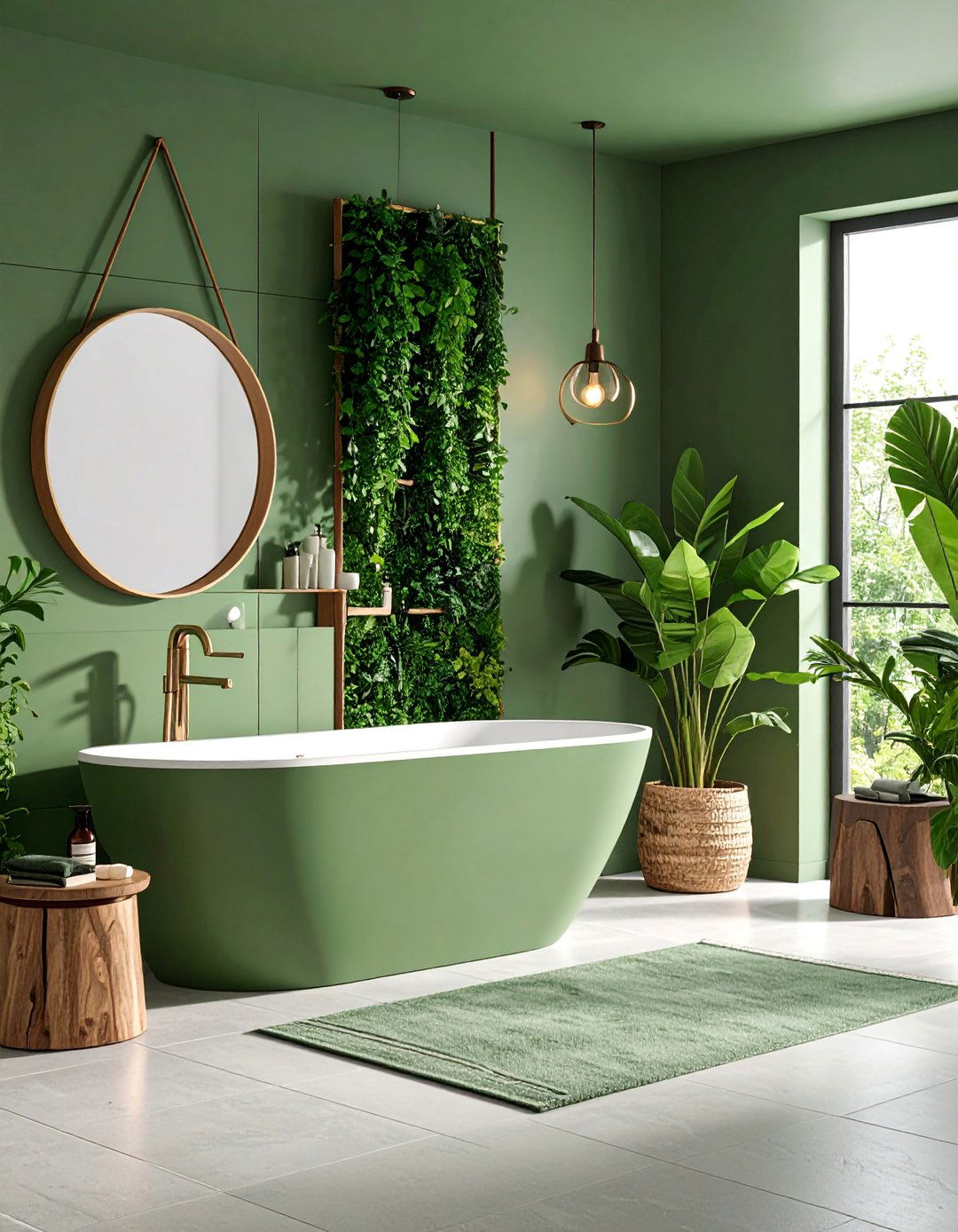 Monochromatic Color Scheme - 25 Quirky Bathroom Ideas