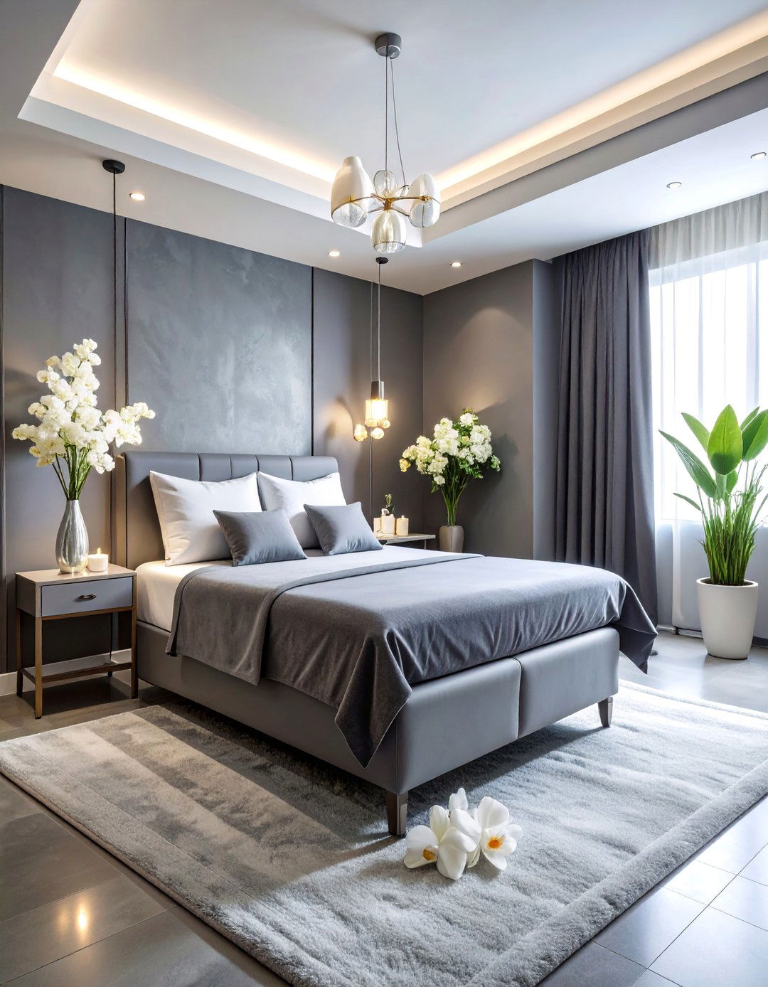 Monochromatic Gray Facial Room with Sophisticated Textures - 25 Facial Room Ideas
