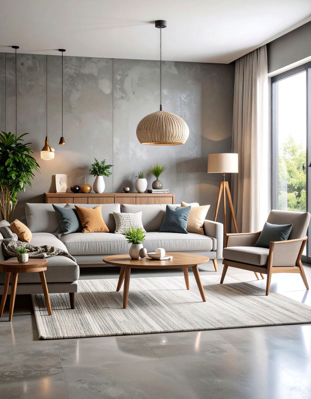 Monochromatic Living Room with Tonal Color Variations - 25 Small Living Room Ideas
