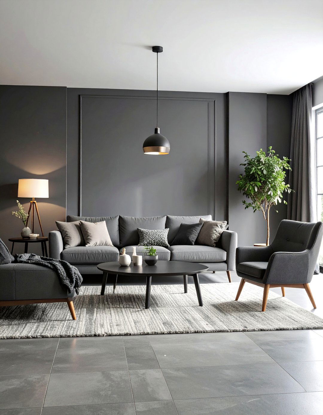 Monochromatic Living Room with Tonal Depth and Sophistication - 25 Cozy Living Room Ideas