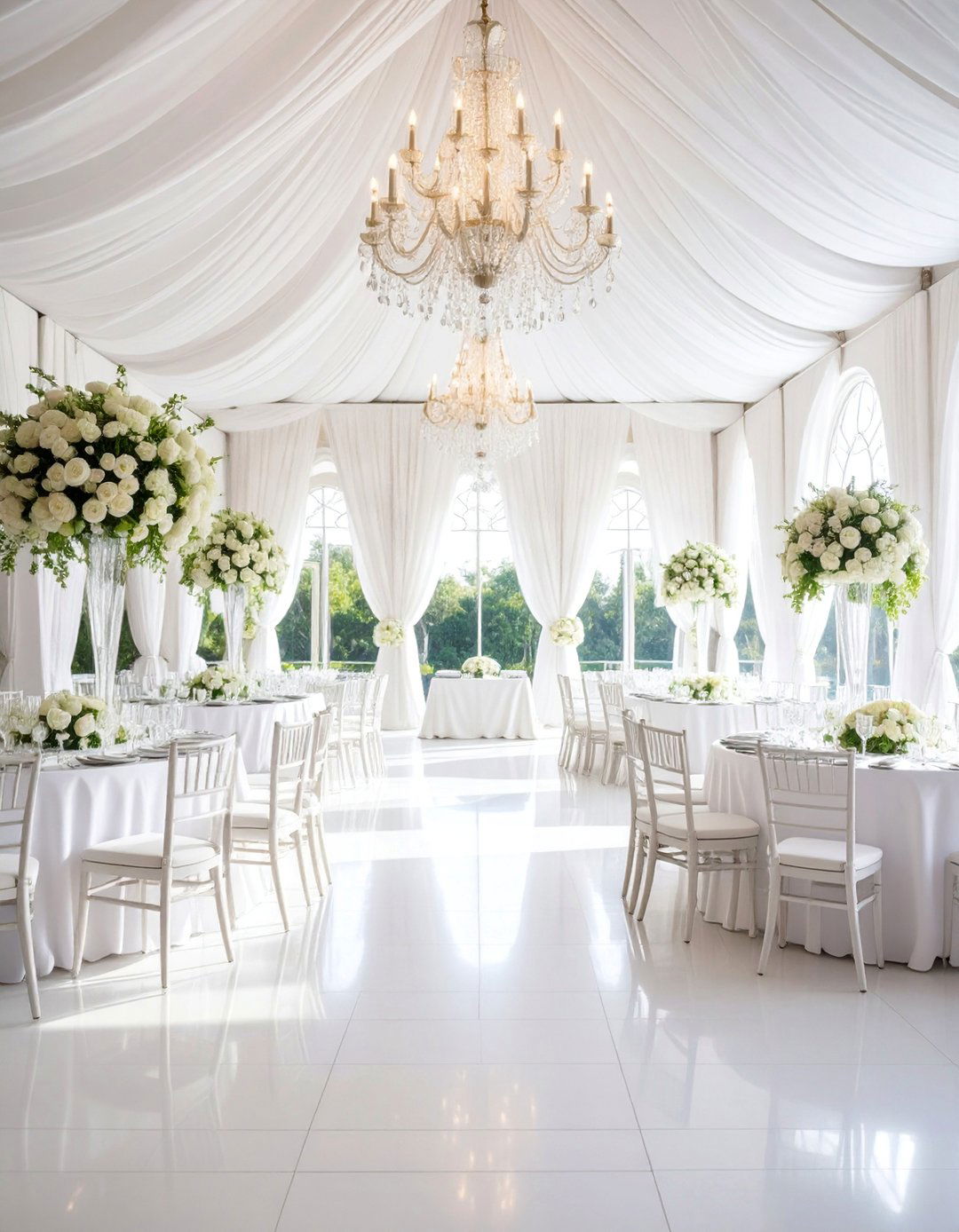 Monochromatic White Spring Wedding - 25 Spring Wedding Ideas