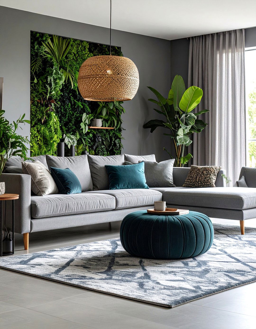 Monochromatic with Varied Textures - 25 Transitional Living Room Ideas