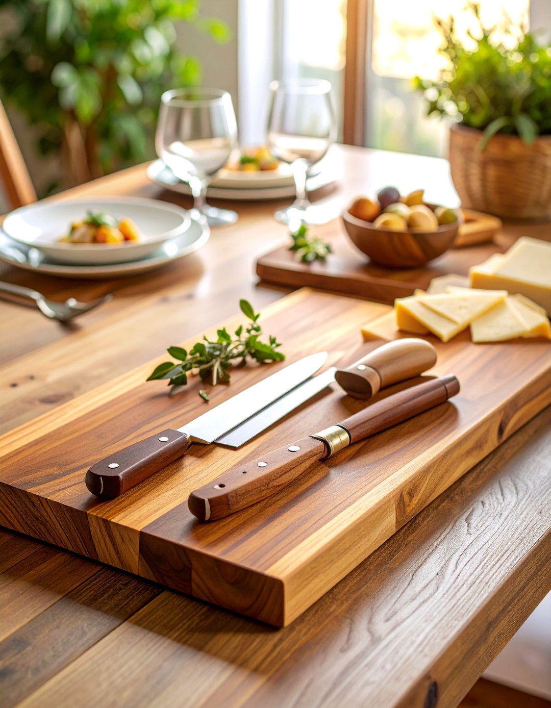 Monogrammed Acacia Wood Cheese Board Set - 25 Personalized Wedding Gift Ideas