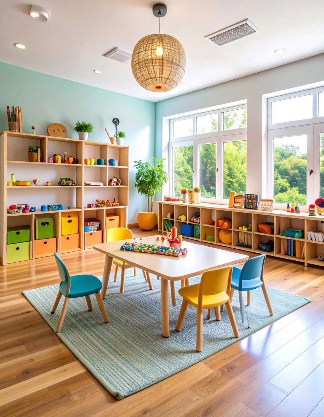 Montessori Nursery with Musical Instrument Station - 25 montessori nursery ideas
