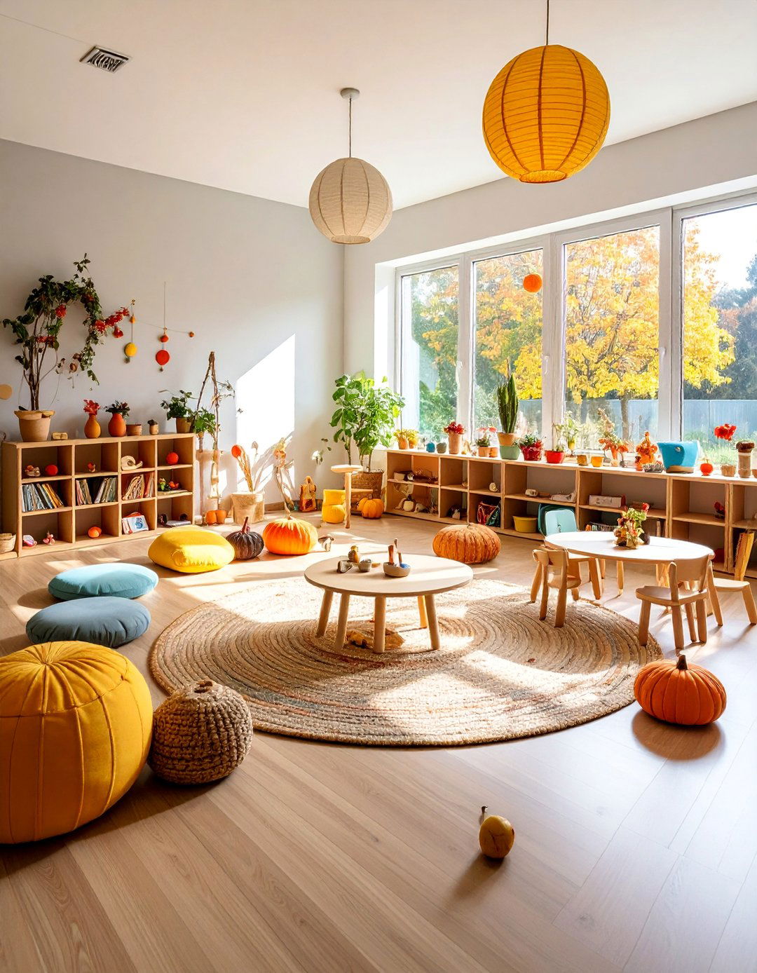 Montessori Nursery with Seasonal Activity Corner - 25 montessori nursery ideas