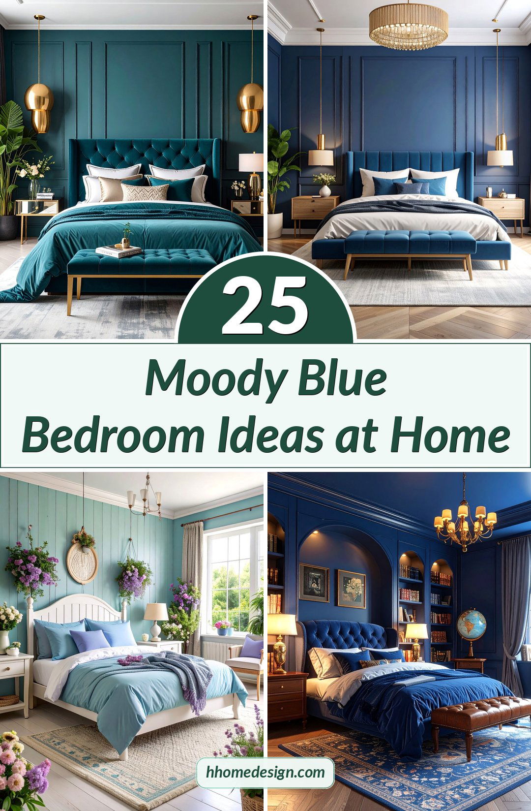 25 Moody Blue Bedroom Ideas at Home